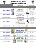 Programme vacances - Accueil Jeunes